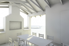 Interior view of new covered patio