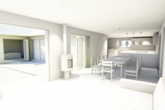 Interior view of new living space